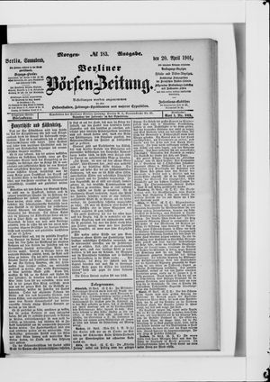 Berliner Börsen-Zeitung on Apr 20, 1901