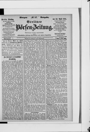 Berliner Börsen-Zeitung vom 23.04.1901