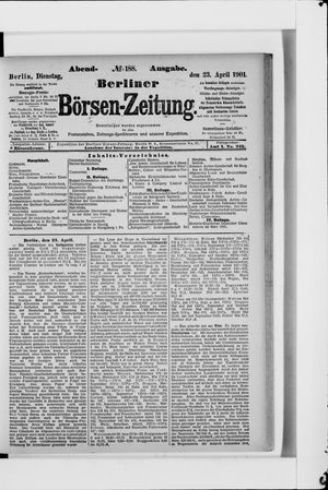 Berliner Börsen-Zeitung vom 23.04.1901