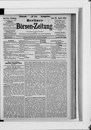 Berliner Börsen-Zeitung vom 26.04.1901