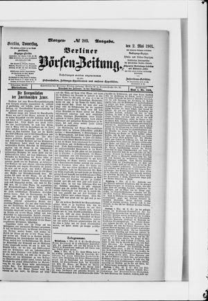 Berliner Börsen-Zeitung vom 02.05.1901
