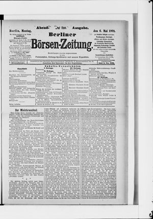 Berliner Börsen-Zeitung vom 06.05.1901