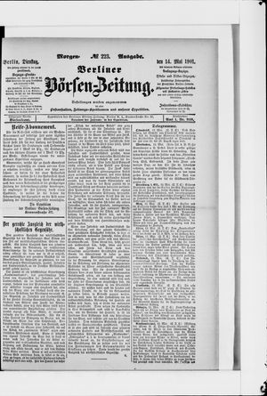 Berliner Börsen-Zeitung on May 14, 1901