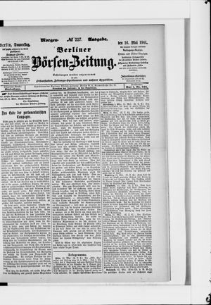 Berliner Börsen-Zeitung vom 16.05.1901