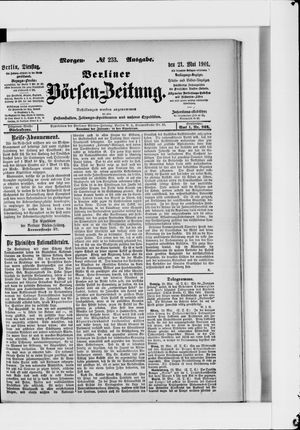 Berliner Börsen-Zeitung vom 21.05.1901