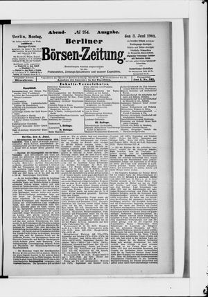 Berliner Börsen-Zeitung vom 03.06.1901