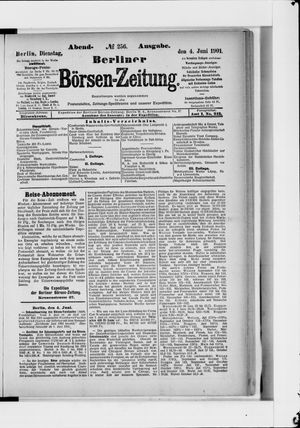 Berliner Börsen-Zeitung vom 04.06.1901
