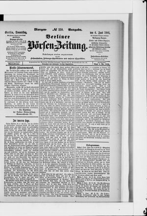 Berliner Börsen-Zeitung vom 06.06.1901