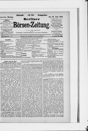 Berliner Börsen-Zeitung vom 10.06.1901