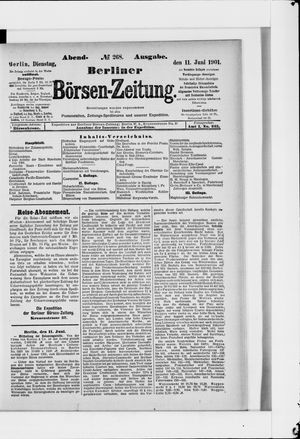 Berliner Börsen-Zeitung vom 11.06.1901