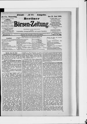 Berliner Börsen-Zeitung vom 13.06.1901
