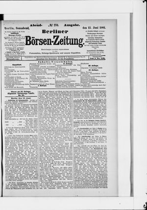 Berliner Börsen-Zeitung vom 15.06.1901