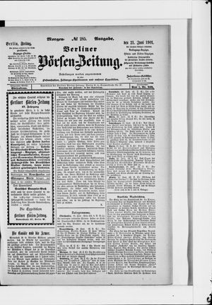 Berliner Börsen-Zeitung vom 21.06.1901