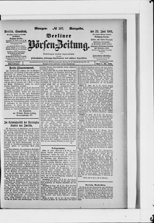 Berliner Börsen-Zeitung vom 22.06.1901