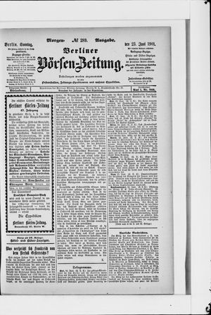 Berliner Börsen-Zeitung vom 23.06.1901