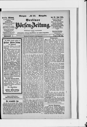 Berliner Börsen-Zeitung vom 26.06.1901