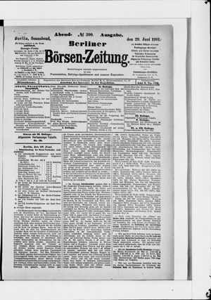 Berliner Börsen-Zeitung vom 29.06.1901