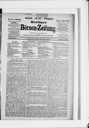 Berliner Börsen-Zeitung vom 01.07.1901