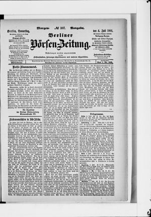 Berliner Börsen-Zeitung on Jul 4, 1901