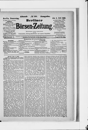 Berliner Börsen-Zeitung on Jul 4, 1901