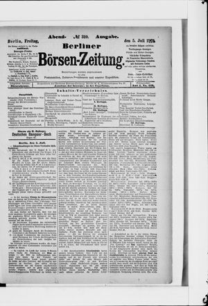 Berliner Börsen-Zeitung on Jul 5, 1901