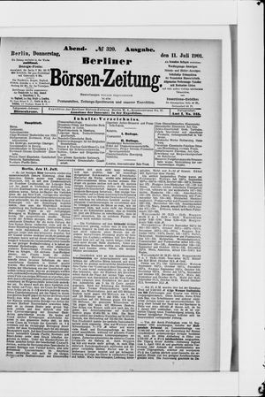 Berliner Börsen-Zeitung vom 11.07.1901