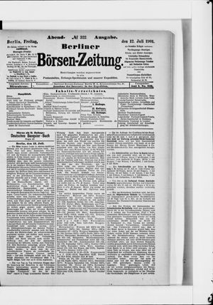 Berliner Börsen-Zeitung vom 12.07.1901