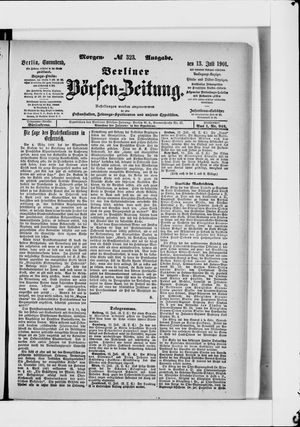 Berliner Börsen-Zeitung vom 13.07.1901
