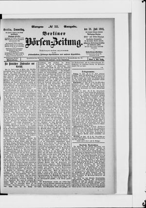 Berliner Börsen-Zeitung vom 18.07.1901