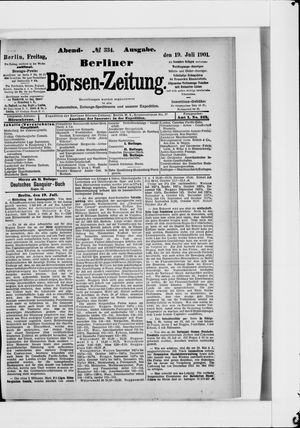 Berliner Börsen-Zeitung vom 19.07.1901