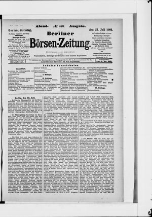 Berliner Börsen-Zeitung vom 23.07.1901