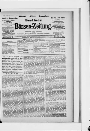 Berliner Börsen-Zeitung vom 25.07.1901