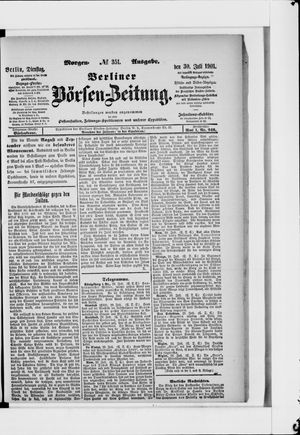 Berliner Börsen-Zeitung vom 30.07.1901