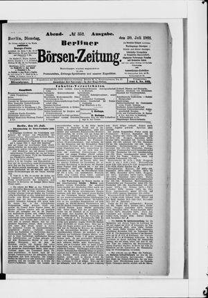 Berliner Börsen-Zeitung vom 30.07.1901