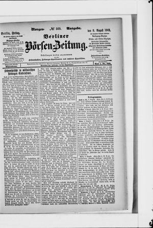 Berliner Börsen-Zeitung vom 08.08.1901