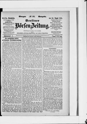 Berliner Börsen-Zeitung vom 24.08.1901