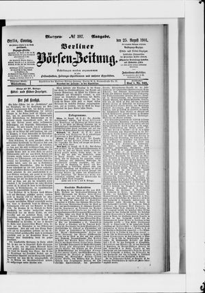 Berliner Börsen-Zeitung vom 25.08.1901