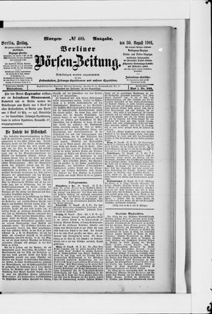Berliner Börsen-Zeitung vom 30.08.1901