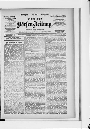 Berliner Börsen-Zeitung vom 08.09.1901