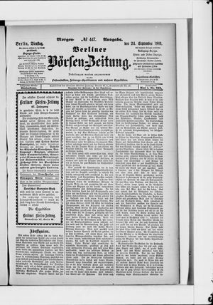 Berliner Börsen-Zeitung vom 24.09.1901