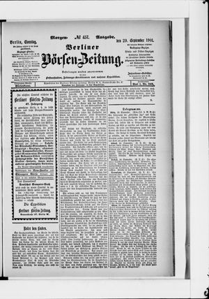 Berliner Börsen-Zeitung vom 29.09.1901