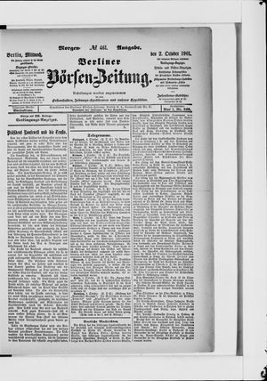 Berliner Börsen-Zeitung vom 02.10.1901