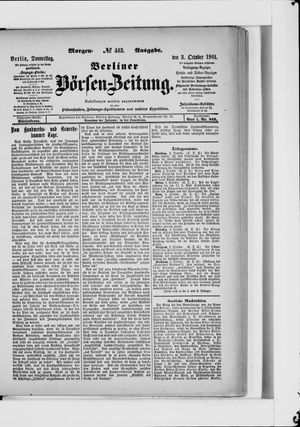 Berliner Börsen-Zeitung vom 03.10.1901
