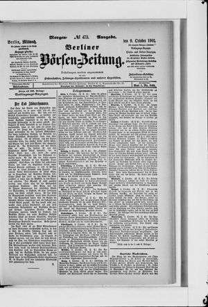 Berliner Börsen-Zeitung vom 09.10.1901
