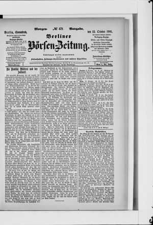 Berliner Börsen-Zeitung vom 12.10.1901