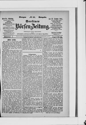 Berliner Börsen-Zeitung vom 13.10.1901