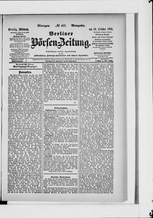 Berliner Börsen-Zeitung vom 16.10.1901