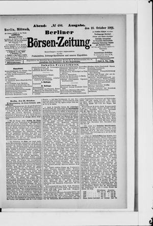 Berliner Börsen-Zeitung vom 16.10.1901