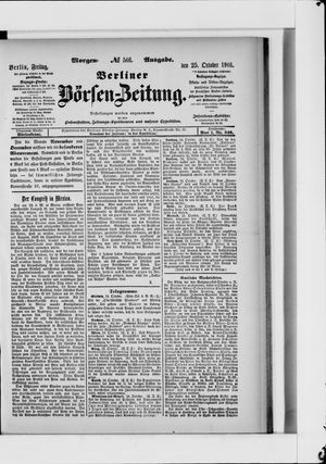 Berliner Börsen-Zeitung vom 25.10.1901
