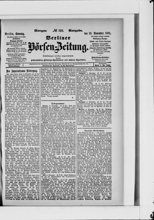 Berliner Börsen-Zeitung vom 10.11.1901